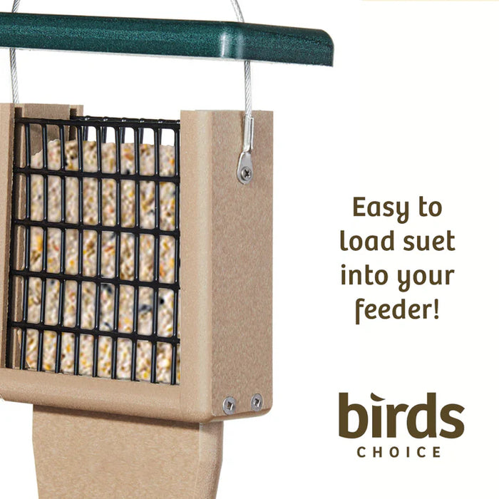 Single Suet Cake with Tail Prop Feeder