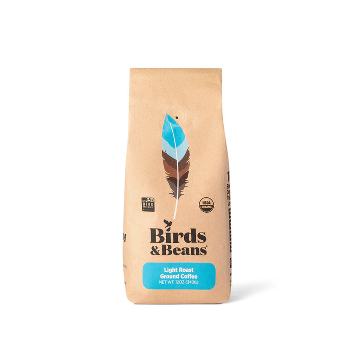 American Redstart Light Roast Ground Coffee in 12 oz bag 