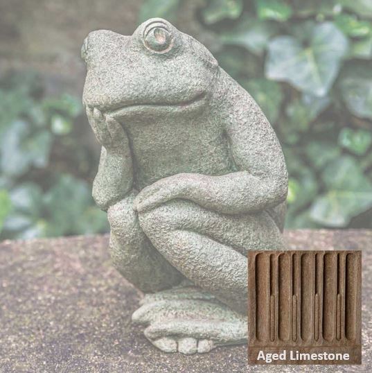 Small Thoughts Stone Statuette - Aged Limestone