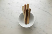 Various spurtles in display bowl