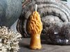 Morel Mushroom Beeswax Candle - small