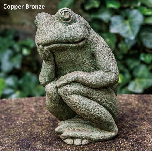 Small Thoughts Stone Statuette - Copper Bronze