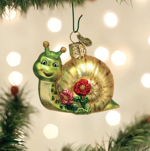 Smiley Snail Ornament - front