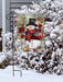 Snowman And Friends Winter Garden Flag - Flag stand not included