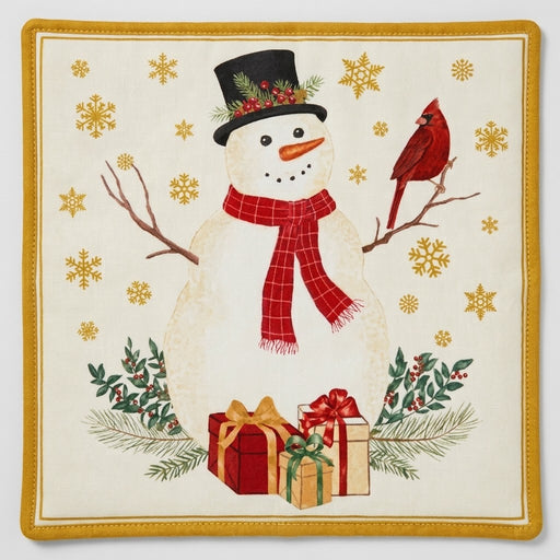 Spiced Hot Pad - Snowman & Cardinal