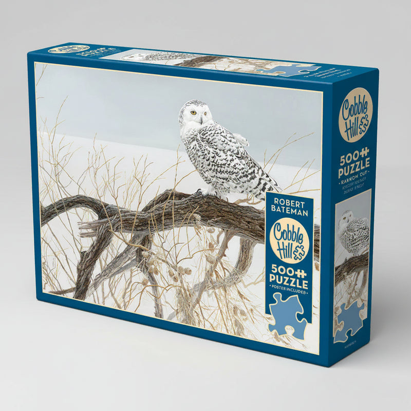 Fallen Willow Snowy Owl 500 Piece Puzzle
