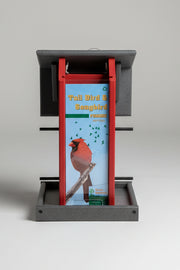 Songbird Feeder - red/grey