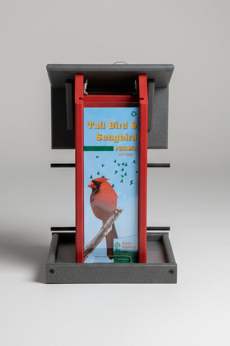 Songbird Feeder - red/grey