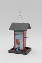 Songbird Feeder red/grey