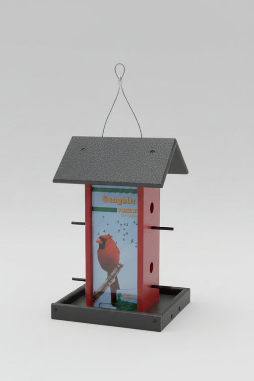 Songbird Feeder red/grey