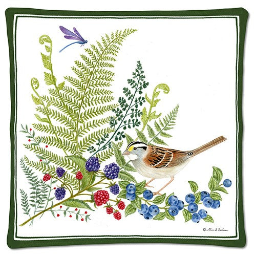 Spiced Hot Pad - Forest Finds and White-Throated Sparrow