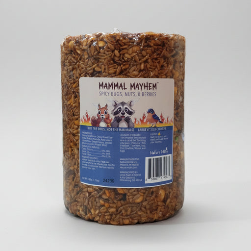 Mammal Mayhem Spicy Bugs, Nuts, & Berries - Large Seed Cylinder 4.5 lbs