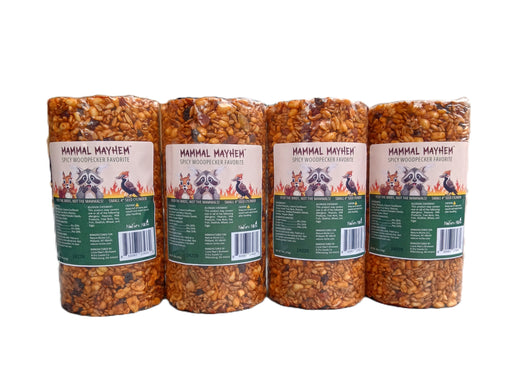 Mammal Mayhem Spicy Woodpecker Favorite - Seed Cylinder 2.5 lbs - 4 Pack