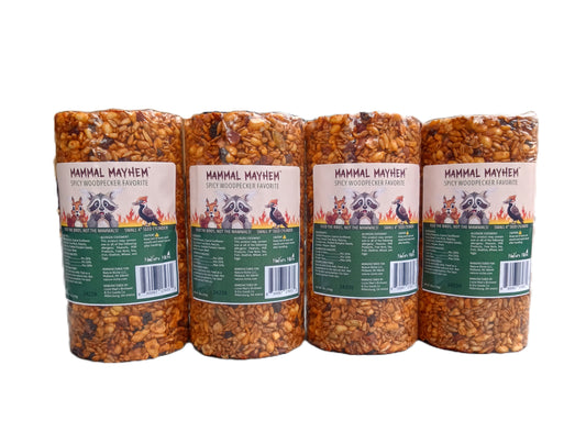 Mammal Mayhem Spicy Woodpecker Favorite - Seed Cylinder 2.5 lbs - 4 Pack