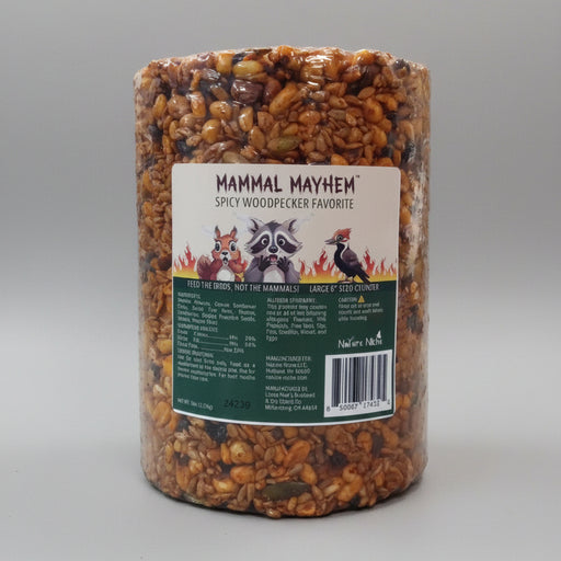 Mammal Mayhem Spicy Woodpecker Favorite Seed Large Cylinder 5.25 lbs