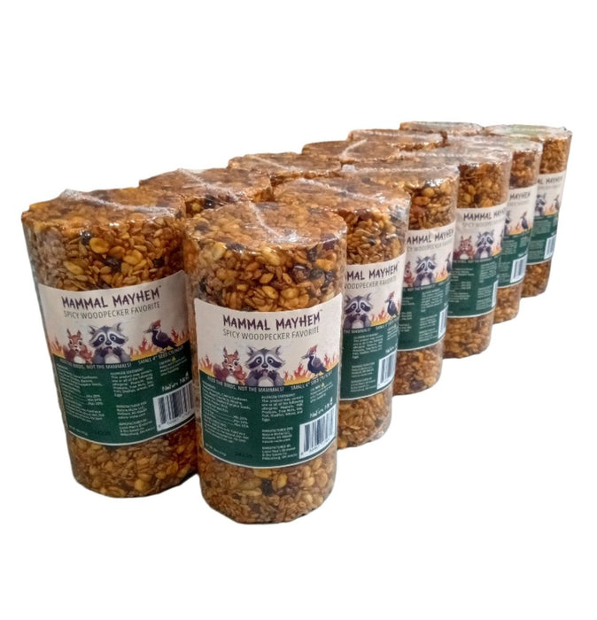 Mammal Mayhem Spicy Woodpecker Favorite Seed Cylinder 2 lbs - 12 Pack