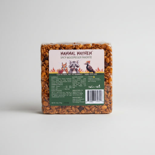 Mammal Mayhem Spicy Woodpecker Favorite Small Seed Cake 9.5 oz