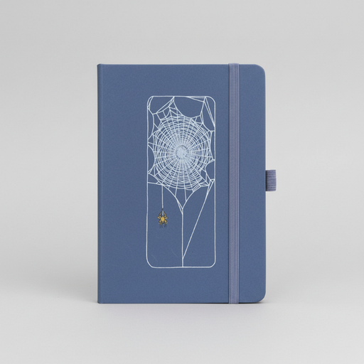 Spiderweb Eco-Friendly Upcycled Lavender Notebook