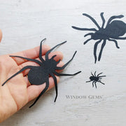 Spider Window Clings - Black Vinyl 