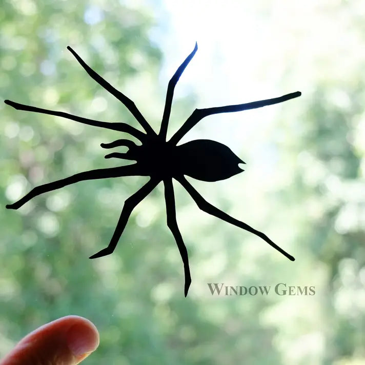 Spider Window Clings - Black Vinyl 