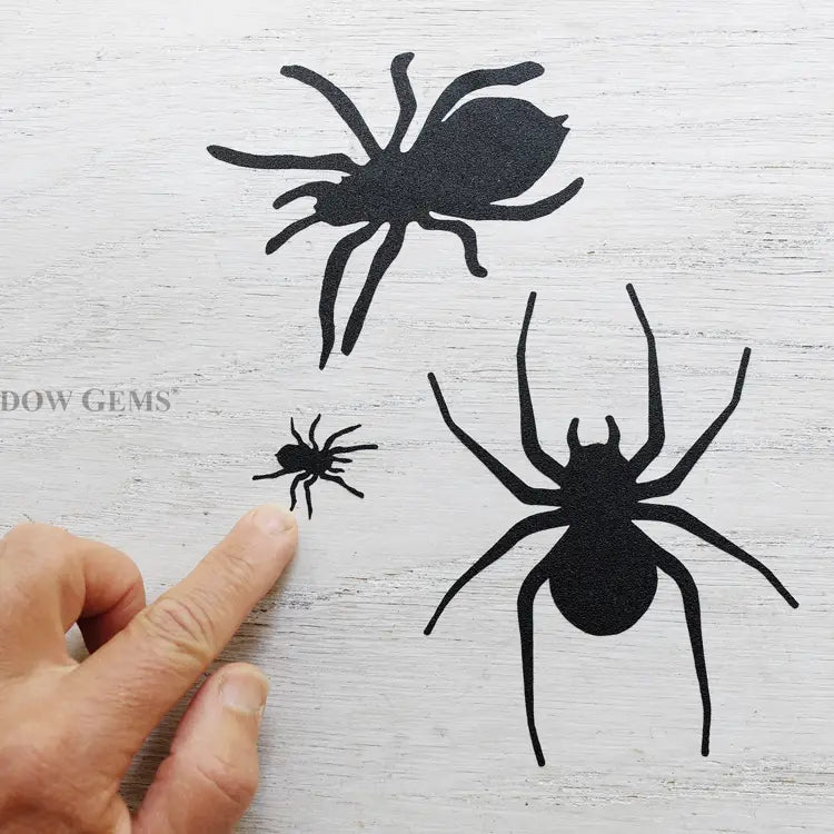 Spider Window Clings - Black Vinyl 