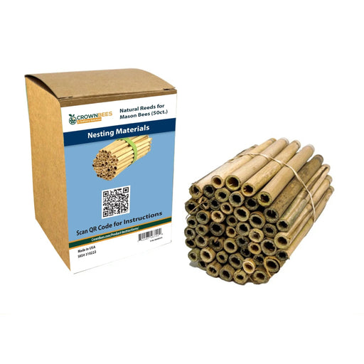 Spring Natural Reeds for Mason Bees - 8 mm - 50ct
