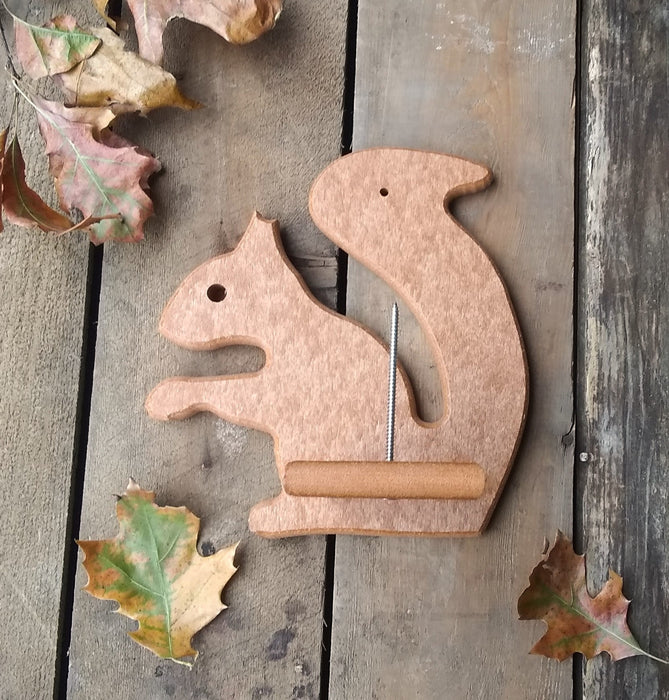 Mr. Squirrel Recycled Feeder - Tan
