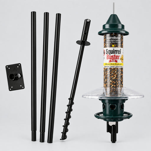 Squirrel Buster Plus Feeder Bundle with Pole Set