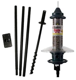 Squirrel Buster Plus Feeder Bundle with Pole Set