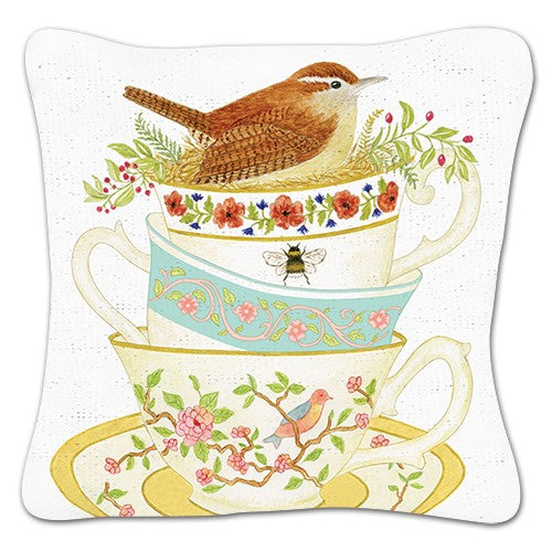 Stacked Teacups Gift Boxed Lavender Sachets - Set of 3