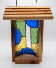 Stained Glass Indoor Lantern
Blue/Green/Gold