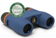 standard issue 8x binoculars in cobalt blue with Gear Junkie badge