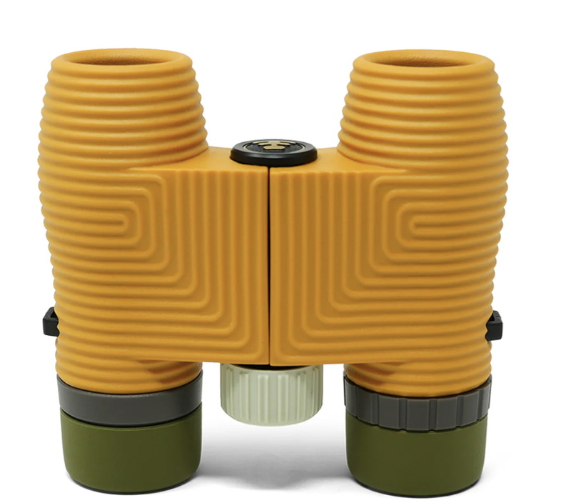 Yellow Standard Issue 10x25 Waterproof Binoculars side view