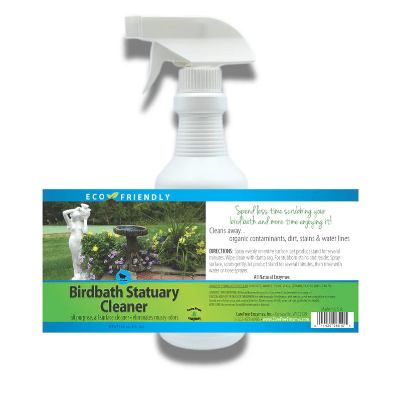 Bird Bath Statuary Cleaner 16 oz
label information