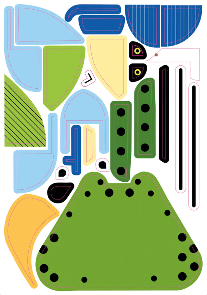 Charley Harper’s Sticky Critters: An Animal Sticker Kit - sticker shapes