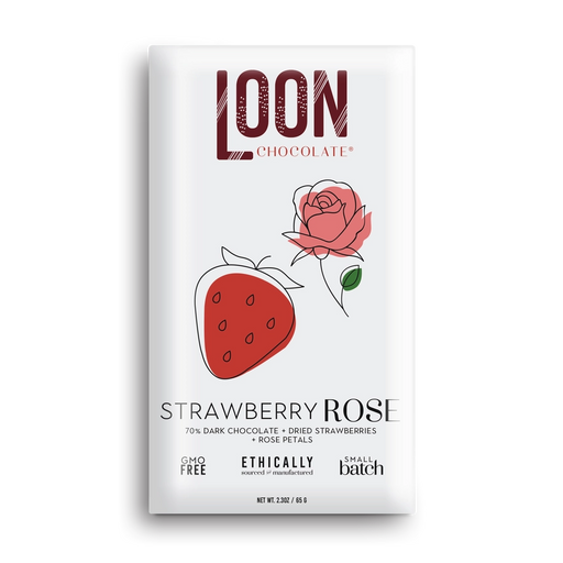 Chocolate Bar - Dark Chocolate with Strawberry-Rose