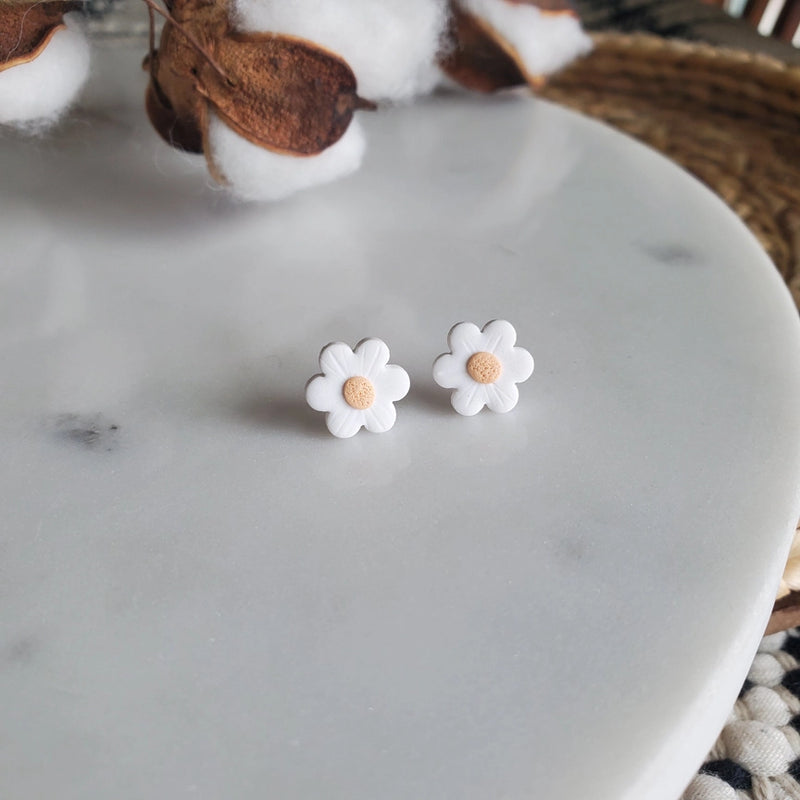 Mini Daisy and Strawberry Stud Pack Earrings - daisy