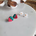Mini Daisy and Strawberry Stud Pack Earrings