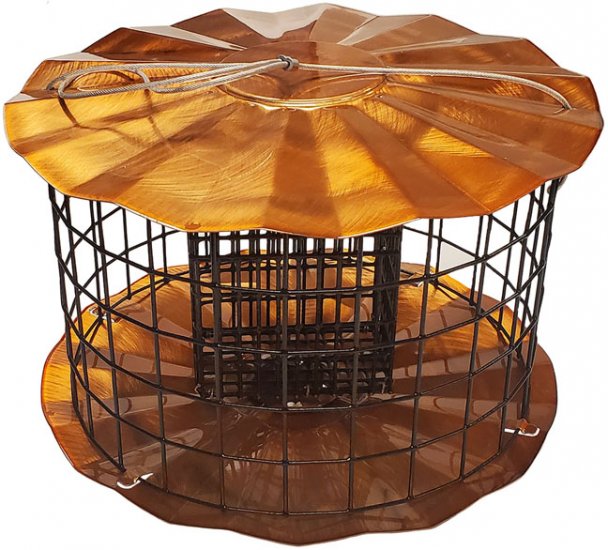Barrier Guard Double Suet Cake Feeder - Copper
