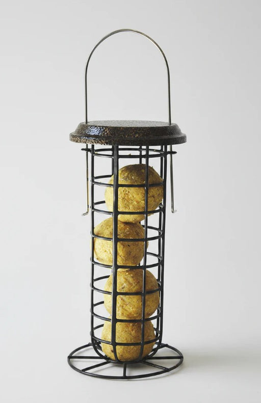 Mesh Suet Ball Feeder with Roof - Suet balls not included