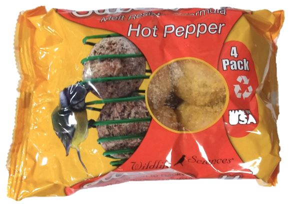 Hot Pepper Suet Balls 4 Pack