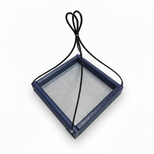 Hanging Tray Recycled Feeder - 7" x 7" - navy blue