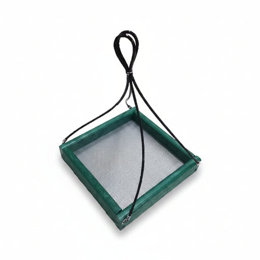 Hanging Tray Recycled Feeder - 7" x 7" - green