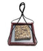 Hanging Tray Recycled Feeder - 7" x 7" - with a standard seed cake for size.