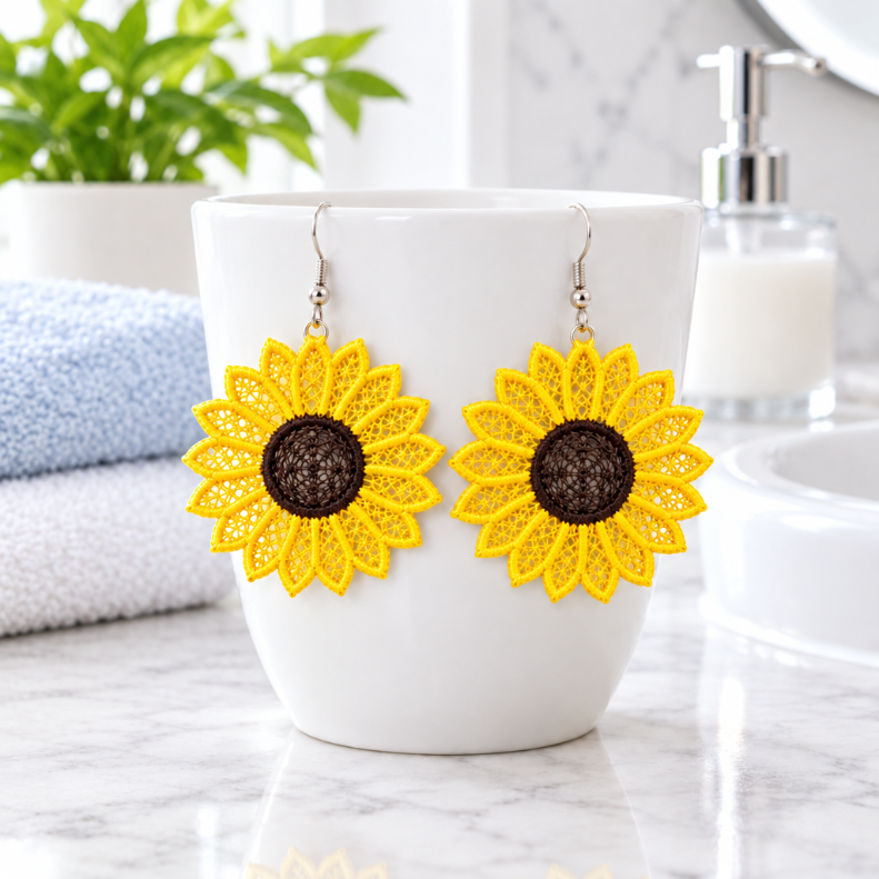 Black-eyed Susan Flower Earrings
