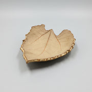 Butterfly Puddler - Sunflower Leaf with Goldenrod Shino Glaze small size