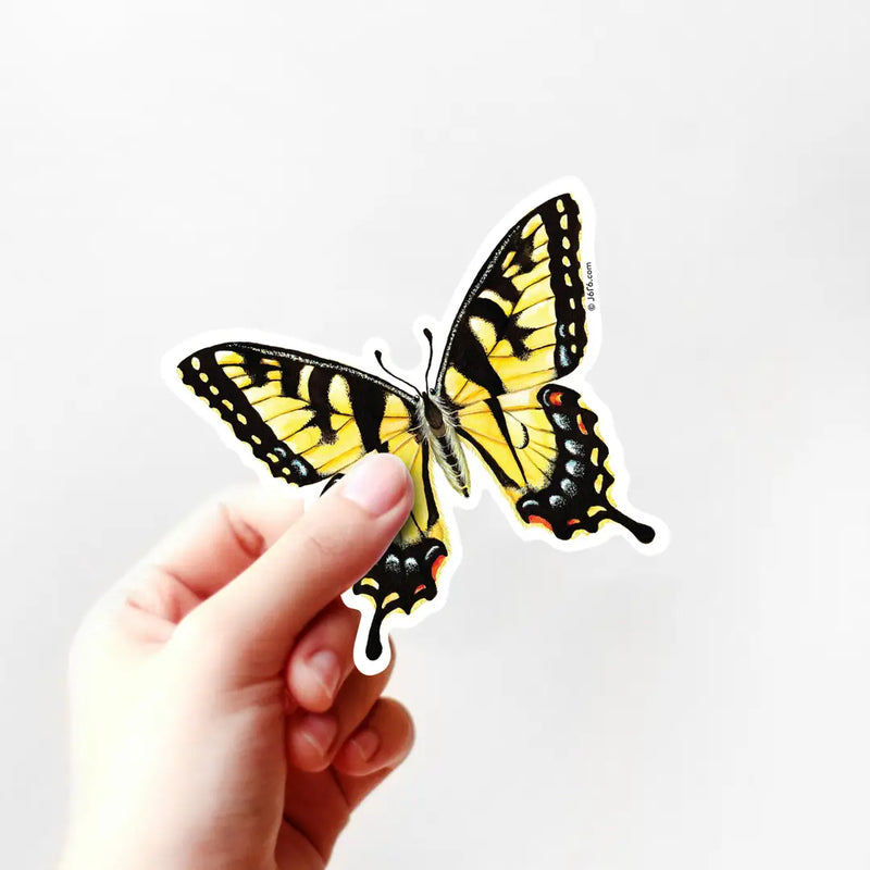 Eastern Tiger Swallow Tail Butterfly Vinyl Sticker