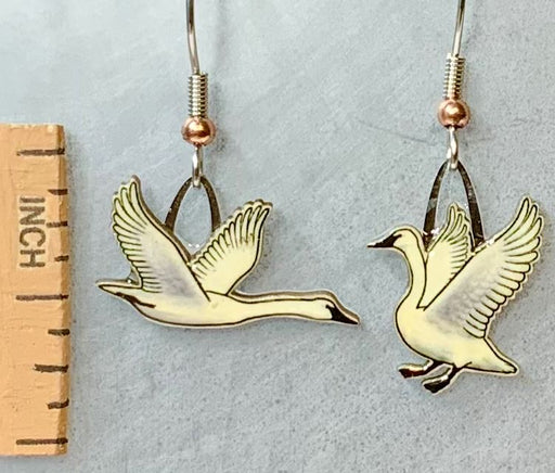 Trumpeter Swan Earrings