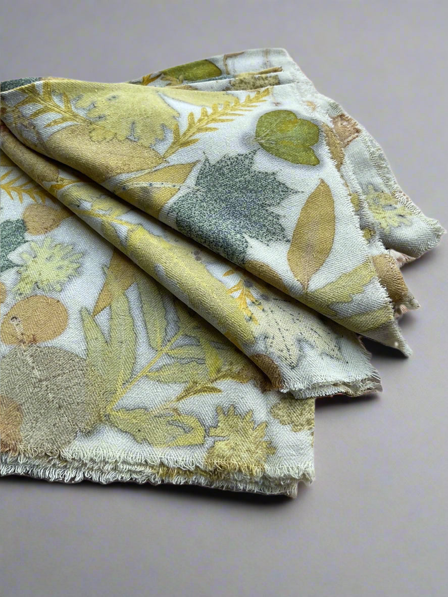 Table Runner and 4 Napkins - Silk Noil - Thumbnail 3