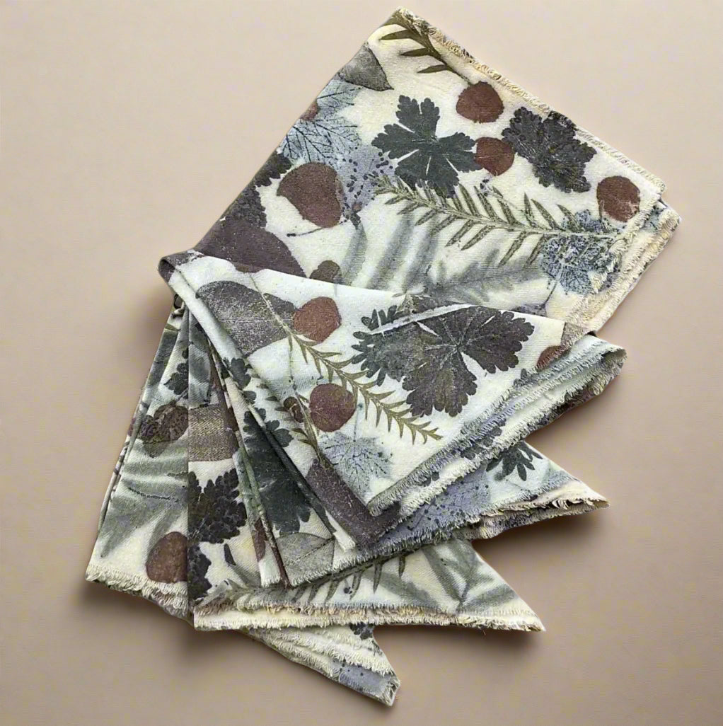 Table Runner and 4 Napkins - Silk Noil - Thumbnail 2